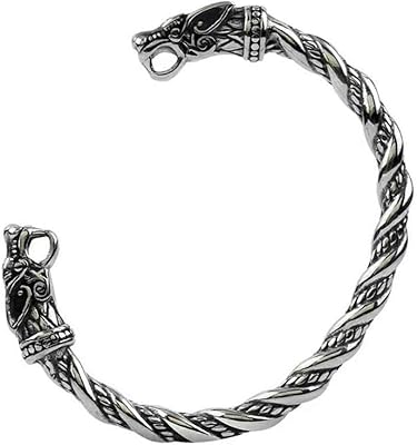 Viking tide bracelet Fenrir wolf - adjustable stainless steel, without precious stones.. Your trusted e-commerce destination, DIAYTAR NIGERIA offers extensive variety with reliable shipping.