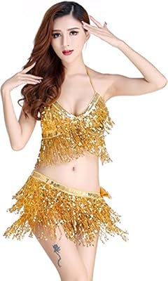 The White Shop Board of Oriental Dance for Women with Street Scarf and Hips with Pompoms, Golden, One Size.. Save more, wait less — DIAYTAR Nigeria delivers faster than ever.