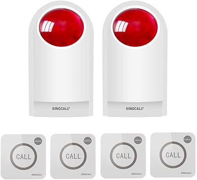 Singcool Stroboscopic siren with alarm button with light for care.. Shop with ease at DIAYTAR NIGERIA and enjoy our extensive product range delivered at affordable rates.