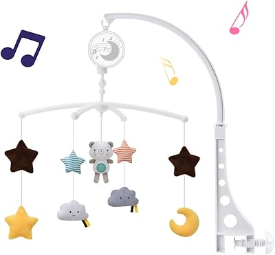 Portable musical cradle with rotary suspended toys, bed decoration for newborn for boys and girls.. DIAYTAR NIGERIA: Connecting Nigerians with their needs through our affordable and diverse marketplace.