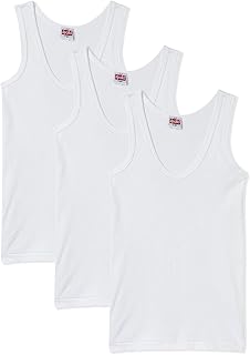 Apollo vest in white cotton for boy, set of 3 pieces, white.. Get unbeatable value on every order with DIAYTAR Nigeria.
