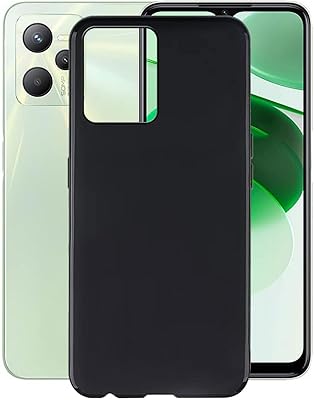 Fine and flexible rear shell in silicone and heat resistant polyurethane for Realme C35 / Realme Narzo 50a Prime - Black.. From daily needs to rare finds, DIAYTAR Nigeria brings it to your door.
