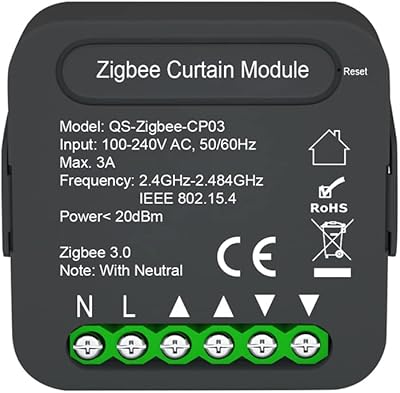 QS-ZigBee-CP03 Tuya Zigbee Intelligent Curtain Module Domestic curtain module time sharing device for mobile phone function function compatible with Alexa Google Home Voice.. Discover shopping reimagined with DIAYTAR NIGERIA's extensive catalog and 5-8 day delivery service.