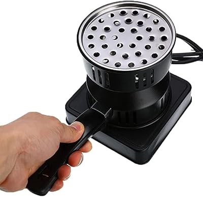 Versatile electric heating plate View, charcoal starter, portable electric stove, quick stainless steel heating coil for hookah, hookah, barbecue, tea, coffee.. Big savings, small wait times — shop now at DIAYTAR Nigeria.