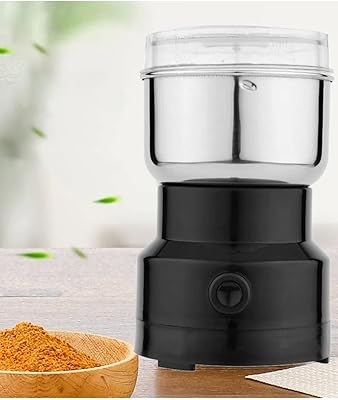 Dubai Gallery electric spice mill in large stainless steel for spices, herbs, nuts and cereals, black.. With DIAYTAR Nigeria, your wishlist becomes reality, fast.