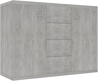 Fidaxl Side storage cabinet for house interior, living room, bedroom, buffet furniture, engineering wooden organizer, gray color.. Shop smarter with Nigeria's premier e-commerce platform, featuring affordable products delivered nationwide.