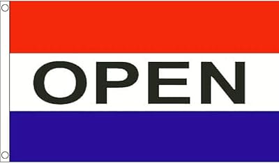 Red, white and blue open flag - 5 x 3 feet - 100 % polyester with eyelet banner - Flagsuperstore.. Looking for trendy fashion, home essentials, or electronics? DIAYTAR Nigeria has it all and delivers within days, not weeks.