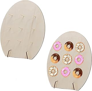 Terevi wooden donut display, 2 pieces, can contain 9 donuts for holidays, weddings, events, lunches and birthdays.. DIAYTAR NIGERIA combines affordability with convenience, delivering your purchases within 5-8 days.
