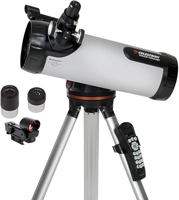 Celestron - Newton computerized telescope of 114 LCM for beginners, 2 full height eyepieces, motorized tripod, Tasmuth mount, large reflector 114 mm.. Shop across categories at DIAYTAR NIGERIA with the confidence of prompt and budget-friendly delivery.