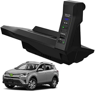 Wireless car charger for Toyota 2013-2018 RAV4/RAV4, Hybrid central console accessory 15W Qi Fast load with USB and 18W PD for iPhone 11/12/XS/X and Samsung S20/S10.. DIAYTAR NIGERIA: Nigeria's answer to affordable online shopping with reliable 5-8 day delivery guarantee.