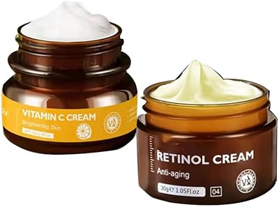 Retinol cream + Vitamin C face cream, whitening hydrating and anti-aging for the face, 2 pieces.. DIAYTAR NIGERIA: Redefining online shopping with unbeatable prices and consistent delivery times.