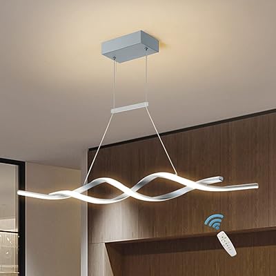 Modern suspended lighting Janed lustre LED with variable intensity with wave remote control.. DIAYTAR NIGERIA brings the marketplace to your home with budget-friendly prices and nationwide delivery.