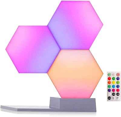 Hexagonal lamps sensitive to the Nano Leaf touch, Modern intelligent LED wall light, night light for the interior decoration of the bedroom (lot of 3).. DIAYTAR NIGERIA: Where every shopping need is met with affordable prices and timely delivery.