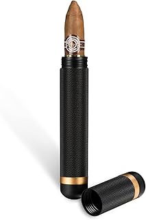 Cigarlounge humidifier portable humidifier in stainless steel with cigar tube (black).. DIAYTAR NIGERIA: Where convenience meets affordability with delivery across Nigeria in under 8 days.