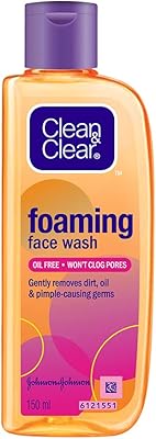 Clean & clear foaming face cleaner for oily skins, 150 ml.. DIAYTAR NIGERIA: Making online shopping accessible with affordable prices and nationwide delivery service.