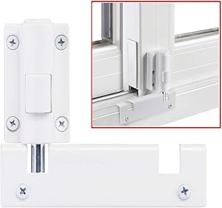 Safety lock for sliding patio door, adapts to upper rails - Patio door protector or lower rails - Foot order - Keep your family safe (1 package, white).. DIAYTAR NIGERIA brings the market to your fingertips with affordable prices and prompt delivery service.