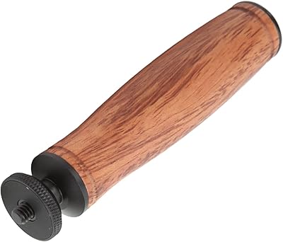 Wooden camera handle, universal support for handshake, portable selfie pole with 1/4 "male screws for sports and mobile camcorders.. DIAYTAR Nigeria: Where affordability meets speed and quality.