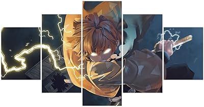 Mojoume anime Kimetsu no yaiba agatsuma zenitsu mural on canvas without frame for living room bedroom.. Experience the ease of one-stop shopping with DIAYTAR NIGERIA's diverse catalog and nationwide delivery.
