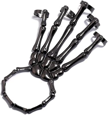 Bracelet with skeleton skeleton design exaggerated Halloween for women and men.. DIAYTAR NIGERIA: Nigeria's answer to affordable online shopping with reliable 5-8 day delivery guarantee.