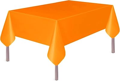 Plastic tablecloth for rectangular table of 54 "x 72", disposable tablecloth for weddings and birthdays (orange).. Shop from Nigeria's largest product selection at DIAYTAR, with budget-friendly prices and swift delivery.