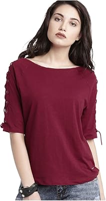 Women's Roadster Cotton T-shirt | T-shirt in boat collar Kurta blouse for women.. DIAYTAR NIGERIA brings the joy of affordable shopping to your fingertips with delivery in less than 8 days.