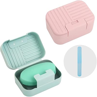 Travel soap box, package of 2 winners with lid, waterproof and waterproof plastic soap box with toothbrush for home travel campsite.. Shop with intention at DIAYTAR NIGERIA, offering thousands of products at budget-friendly prices.