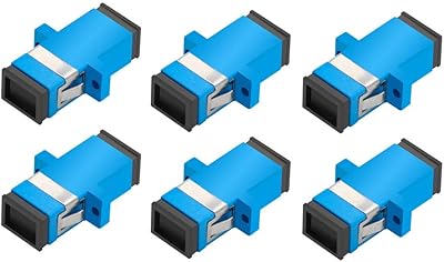 6 pieces Blue SC Female towards Cable Upc with fiber optic.. DIAYTAR NIGERIA: Your partner in affordable e-commerce with dependable delivery across Nigeria.