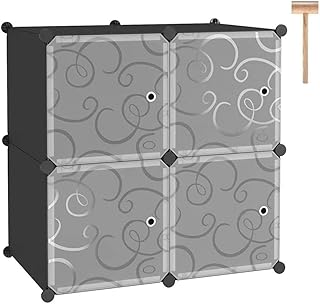 Flower design cabinet composed of 4 cubes to decorate the bedroom and the children's bedroom of Dubai Gallery - Black Color.. Nigeria's fastest-growing e-commerce site offers unbeatable prices and delivery within 8 days.