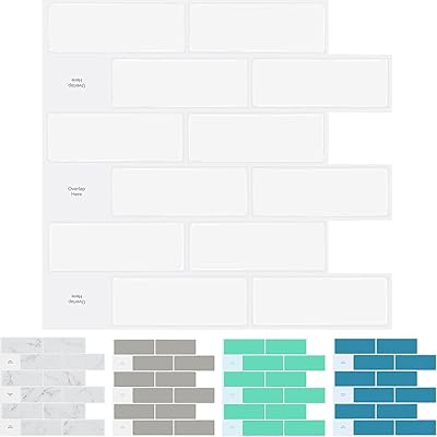 Tiles to peel off and stick sticgo, 10 sheets, 13 x 12 inch, tiles to peel off and glue white for kitchen.. Enjoy effortless shopping and speedy delivery with DIAYTAR Nigeria.