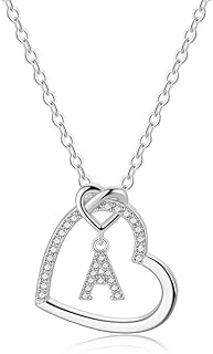 Mother's Day gifts for mom and girl, necklace with initial heart -shaped letter for teenage girls, elegant necklace for women, children and girls, cute heart -shaped jewelry, gifts for girls.. DIAYTAR Nigeria: Discover more, spend less, and enjoy delivery within 5–8 days.