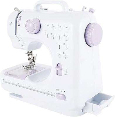Electric sewing machines, domestic sewing machine with pedal, 12 basic points of points, 2 adjustable speeds, with reverse sewing light.. DIAYTAR NIGERIA delivers happiness in 5-8 days with our affordable and diverse product range.