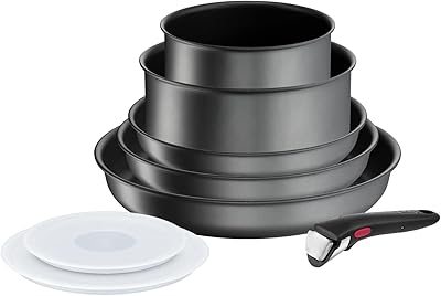 Tefal Ingenio Daily Chef on Set of 8 pans and stoves, stackable with removable, space -saving, non -stick, gray, L7619202 handle.. Experience the power of choice with DIAYTAR NIGERIA's vast catalog and affordable 5-8 day delivery.