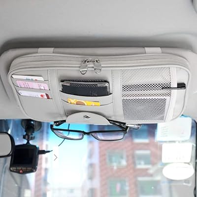 PU Qijiao leather-sun-sun organizer for storage of interior accessories (gray).. DIAYTAR NIGERIA: Connecting Nigerians with affordable products through our expansive e-commerce platform.