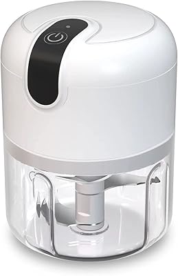 Mini Bonita electric garlic chopper, wireless portable food processor, USB loading, 250 ml blender, for ginger, onion, vegetables, meat, white, white.. Shop smart with DIAYTAR NIGERIA's vast selection and enjoy affordable shipping in just 5-8 days.