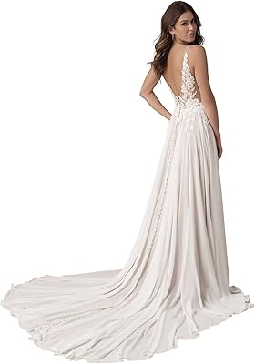 Bridal dresses decorated with lace for bride 2023 beach wedding dresses for women se002 from SIM.. Great products, lower prices, fast delivery — DIAYTAR Nigeria has it all.