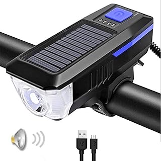 Bycoor IPX4 Waterproof solar charger USB 3 modes Lighting before bicycle (blue).. Discover a new way to shop with DIAYTAR NIGERIA's comprehensive marketplace and quick delivery options.