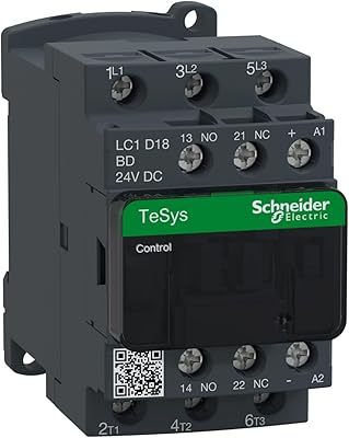 SCHNEIDER TESYS D LC1D18BD SCHNEID - 3P (3 no) - AC -3-440 V 18 A - 24 V DC CONTROL MOTORS.. DIAYTAR NIGERIA: Bridging the gap between consumers and quality products with affordable nationwide shipping.
