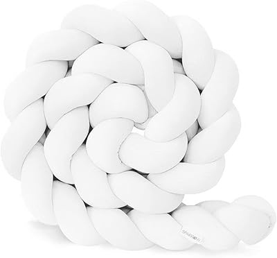 Baby cradle with braided plush cradle for newborn bedroom decoration (white, 4 m/157.5 inches).. Experience shopping without compromise at DIAYTAR NIGERIA, with vast selection and quick delivery.
