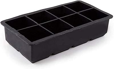 Square ice cube mold 8 large giant silicone ice cubes - black.. DIAYTAR NIGERIA delivers value, variety, and convenience with our nationwide 5-8 day shipping.