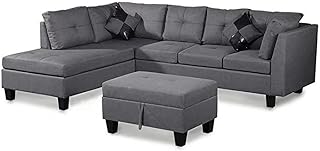 Set of 3 -room living room sofa, home furnishings, corner sofa set, modern house -shaped house furniture, linen fabric for living room decoration.. From kitchen tools to phones — DIAYTAR Nigeria ships it all in a week.