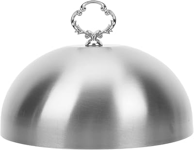 Stainless steel food cover: dome -shaped cover to melt the cheese, service plate, round plate with 20 cm kitchen handle, 2 style 2.. Shop smarter with DIAYTAR NIGERIA's comprehensive catalog and budget-friendly 5-8 day delivery.