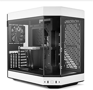 ATX computer housing with aesthetic and modern compartment hycg y60-black/white (CS-Hyte-y60-BW).. Your go-to destination for affordable online shopping, DIAYTAR NIGERIA delivers in under 8 days.