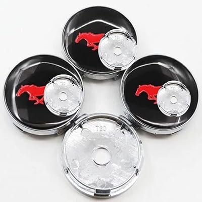 4pcs 60 mm atimax black and red horse logo, alloy wheel hoppers (red for horse).. Shop with confidence at DIAYTAR NIGERIA, enjoying competitive prices and delivery within 8 days.