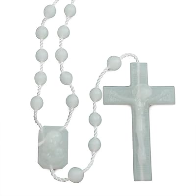 Plastic rosary that shines in the dark - bulk package of 100 light rosaries - Catholic prayer pearls - Made in Italy from high quality nylon.. Your ideal shopping companion, DIAYTAR NIGERIA offers unmatched variety with delivery within a week.
