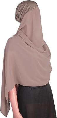Instant hijab in silk muslin with under cover, elegant headgear in united silk muslin under scarf hats.. Shop from anywhere in Nigeria and receive your DIAYTAR purchases at affordable prices within a week.