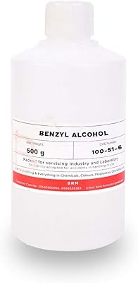 BRM Chemicals alcohol benzyli - 500g for the manufacture of soaps, shampoos, lotions, manufacture of cosmetics and DIY personal care for the face, hair, skin and body.. Shop with confidence at DIAYTAR NIGERIA, enjoying competitive prices and delivery within 8 days.