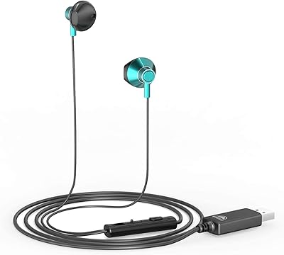 USB OKCSC U200 USB headset with computer microphone, noise deletion with audio controls for laptop, 79 -inch and light wired cable for pc, home or live office, call center, skype, viop, online greene.. Your go-to destination for affordable online shopping, DIAYTAR NIGERIA delivers in under 8 days.