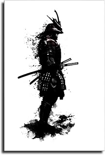 Xuuuj poster of Japanese armored samurai anime, decorative painting on canvas, wall art sticker, 16x24 inch painting (40x60cm).. DIAYTAR NIGERIA redefines convenience with our diverse marketplace and affordable nationwide shipping.
