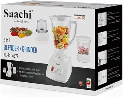 3 -in -1 Saachi counter mixer with unbreakable pitcher -.. DIAYTAR NIGERIA combines extensive variety with budget-friendly prices and prompt nationwide delivery.