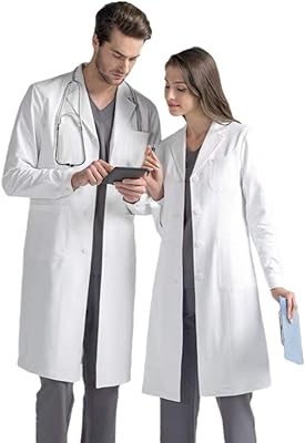 Professional laboratory blouse for men and women, white unisexed medical clothes, classic cut, long sleeves, 3 pockets, white.. DIAYTAR NIGERIA: Bringing quality products to every Nigerian home at prices everyone can afford.